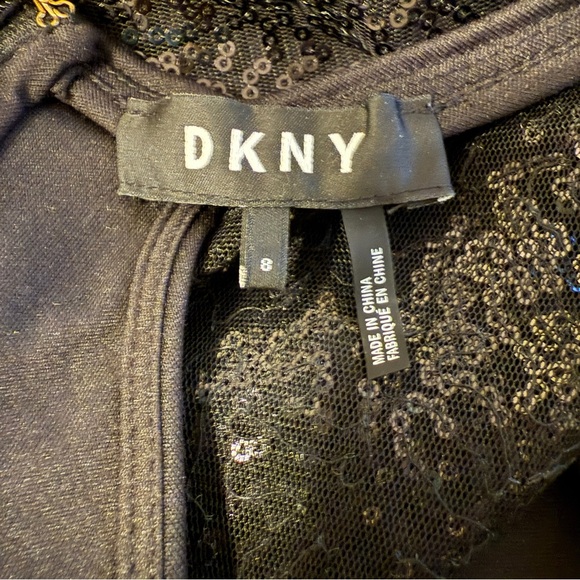 DKNY | Black Sequined Sheath Dress - Picture 5 of 9